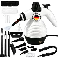 Traumheim 1300W Natürlicher Dampfreiniger, Hand-Dampfreiniger mit 15 Zubehör, Heimgebrauch Mehrzweck-Dampfgarer für Böden, Fenster, Küche, Sofas, zur Reinigung