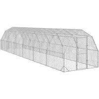 vidaXL Hühnerstall 2,5x12x2,25 m Verzinkter Stahl