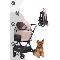 Wonderfold Bella Tier Transportwagen / Hunde Buggy, :Rose