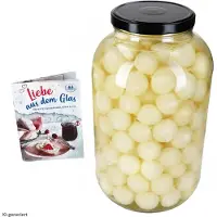 MamboCat Einmachglas 4,25L Vorratsglas TO100 Deckel schwarz Rezeptheft Einkochen