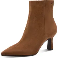 Tamaris Damen Halbstiefel mit Pfennigabsatz und seitlichem Reißverschluss