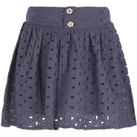 Like Flo Mädchen Röcke Silvanna Broderie Skirt - Zwart - Größe 146/152