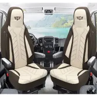 BREMER SITZBEZÜGE Wohnmobil Sitzbezüge & Schonbezüge für Ford Nugget Transit Custom | Passgenaue Vordersitzbezüge | Teilintegriert, Kastenwagen & Alkoven | Sitzbezug Fahrer & Beifahrersitz