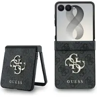GUESS PU 4G Metal Logo Case für F776B Samsung Galaxy Z Flip8 - grey