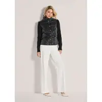 MADELEINE Kurzjacke "Steppjacke Sportive Übergangsjacke mit Strickärmeln", Damen, Gr. 36, schwarz, Obermaterial: 100% Polyamid PA., Modern, Jacken Kurzjacke, Strickärmel