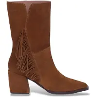 Wonders für Damen. M-6404 Charme Lederstiefel braun (41), 3 bis 5 cm, Keine, Lässig