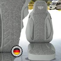 BREMER SITZBEZÜGE Wohnmobil Sitzbezüge & Schonbezüge für Knaus BOXLIFE PRO / XL Camper Van | Passgenaue Vordersitzbezüge | Teilintegriert, Kastenwagen & Alkoven | Sitzbezug Fahrer & Beifahrersitz