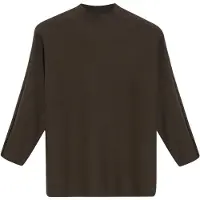 Comma Stehkragenpullover , Damen, Gr. 38, braun, Strick, Obermaterial: 80% Viskose, 20% Polyamid, normal normal, ohne Ausschnitt, Pullover Stehkragenpullover, 3/4 Ärmel, Viskosemix