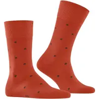 Falke Socken "Dot", Herren, Gr. 43-46, orange (rot clay (8095)), Obermaterial: 88% Baumwolle CO. 12% Polyamid PA., glatt, Socken Socken