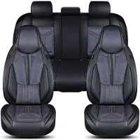 BREMER SITZBEZÜGE Autositzbezüge Universal für PKW & SUV – Premium Schonbezüge Komplettset Schwarz/Grau, hochwertig verarbeitet für mehr Sitzkomfort, Airbag-kompatibel Sitzauflage, für Vorder- und Rücksitze