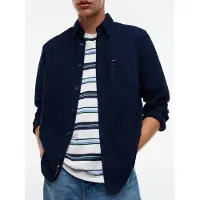 Tommy Hilfiger Langarmhemd "REGULAR BABY CORDUROY SHIRT" Regular fit mit Brusttasche