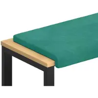 vidaXL Bankkissen Samt Türkis Tiefe 35 cm