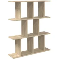 vidaXL Wandregal Sonoma-Eiche 102 x 20 x 96 cm Holzwerkstoff