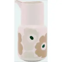 Marimekko - Oiva Karaffe 650 ml, weiß / sand / beige / dunkelgrün