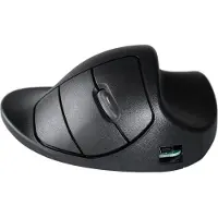 HandshoeMouse M2UB-LC Maus - USB - BlueTrack - 2 Taste(n) - Schwarz - Kabellos - 1500 dpi Auflösung - Scroll-Rad - Mittel Hand-/Handflächengröße - Rechtshändig