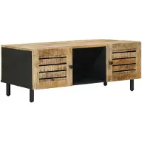 vidaXL Couchtisch Natur 100 x 54 x 40 cm Massivholz Mango