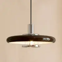 LINDBY Hängelampe Branford , dimmbar, braun / rost, für Wohn- / Esszimmer, Metall, Vintage, Pendelleuchte