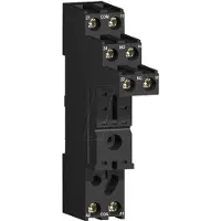Schneider Electric Sockel Int.-Relais RSZE1S48M Ausführung des elektrischen Anschlusses Schraubanschluss, Montageart Hutschiene 35 mm, Anzahl der Pins 8, Breite 15,5mm (RSZE1S48M)