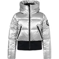 Goldbergh Bombardino Damen Bomber Skijacke mit Kapuze silber 40