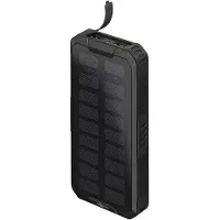 Goobay Outdoor Schnelllade-Powerbank mit Solar 20.000 mAh (USB-CTM PD, QC 3.0) - Robuste Allround-Stromversorgung für den Outdoor-Einsatz