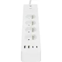 Nedis N WIFIP313EWT - Switchable WLAN socket strip 4-way 4x USB