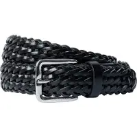 Hackett für Herren. HM4100081 Ledergürtel Plait schwarz (L), Lässig, Klassisch
