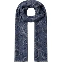 Hackett London für Herren. HM0400120 Schal Mad Paisley marineblau (OSFA), Lässig, Wolle, Klassisch