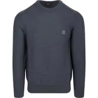 BOSS Pullover aus Baumwoll-Piqué mit Logo-Patch Grösse XL