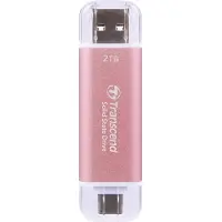 Transcend ESD310, 2 TB, USB Typ-A auf USB Typ-C, 3.2 Gen 2 (3.1 Gen 2), 10 Gbit/s, Passwortschutz, Pink