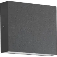 CMD LED Aussenwandleuchte 9060, schwarz, Aluminium, Modern, LED Wandleuchte außen