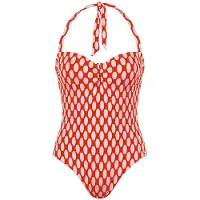 Naturana Badmode Badeanzüge Dames | Grösse: 40 | Farbe: Rot/Weiß