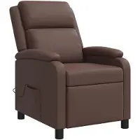 vidaXL Massage Relaxsessel Braun Kunstleder