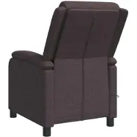 vidaXL Massage Relaxsessel Dunkelbraun Stoff