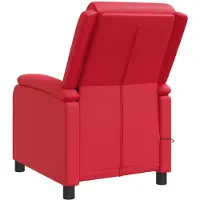 vidaXL Massage Relaxsessel Rot Kunstleder