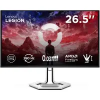 Lenovo Legion Pro 27Q-10 Monitor, 67,3 cm (26.5"), 2560 x 1440 Pixel, Quad HD, QD-OLED, 0,03 ms, Schwarz, Grau