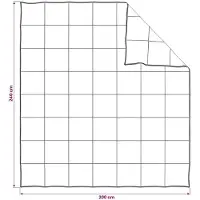 vidaXL Bettwäsche-Set 2 stk. 200 x 240 cm Für alle Jahreszeiten Beige