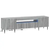 vidaXL LED-TV-Schrank Sonoma-Grau Holzwerkstoff