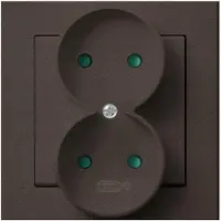 Ospel GP-2RP/40, Braun, IP20, 16 A, 84 mm, 45 mm, 90 mm