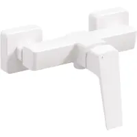 Deante Duscharmatur, Wand- - bianco, weiss, einhebelmischer