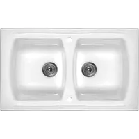 Deante Design Lusitano Keramische Wasche Weiss 2K B/O 860X500X240, 3,5" + Werkzeug