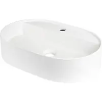 Deante Granit-Aufsatzwaschbecken mit Armatureninsel - oval