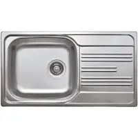 Deante Stahl Zex 3113 Spüle Mit 1 Becken Und Abtropffläche