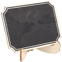 Typecat 80Er Pack Kreidetafeln mit Unterstuetzung Staffeleien Staender, Tischkarten Kleines Rechteck Kleine Hoelzerne Tafel Fuer Lebensmitteletikett