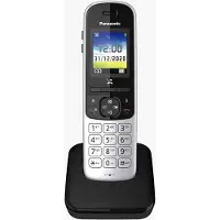 Panasonic KX-TGH710, DECT-Telefon, Kabelloses Mobilteil, Freisprecheinrichtung, 200 Eintragungen, Anrufer-Identifikation, Schwarz, Silber