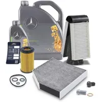 BESTPRICE Inspektionspaket Set A + 6l 5W-30 MB 229.52 Motoröl [Hersteller-Nr. 41101549] für Mercedes-Benz