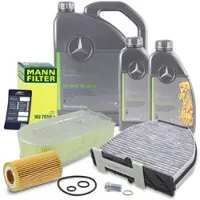 BESTPRICE Inspektionspaket Set A + 7l 5W-30 Motoröl [Hersteller-Nr. 40280158] für Mercedes-Benz