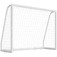 Vevor Fußballtor 244 x 182 cm Tragbares PVC Outdoor-Soccertor mit PE-Netz