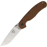 Ontario RAT 1.5 Linerlock Mag Brn G10