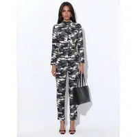 MSN Collection Tagloser Camouflage-Schmalbeinig-Overall