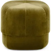 Normann Copenhagen Circus Hocker, moosgrün, Breite 46cm - , Circus, Grün, für Wohnzimmer, Stoff / Textil, Design
